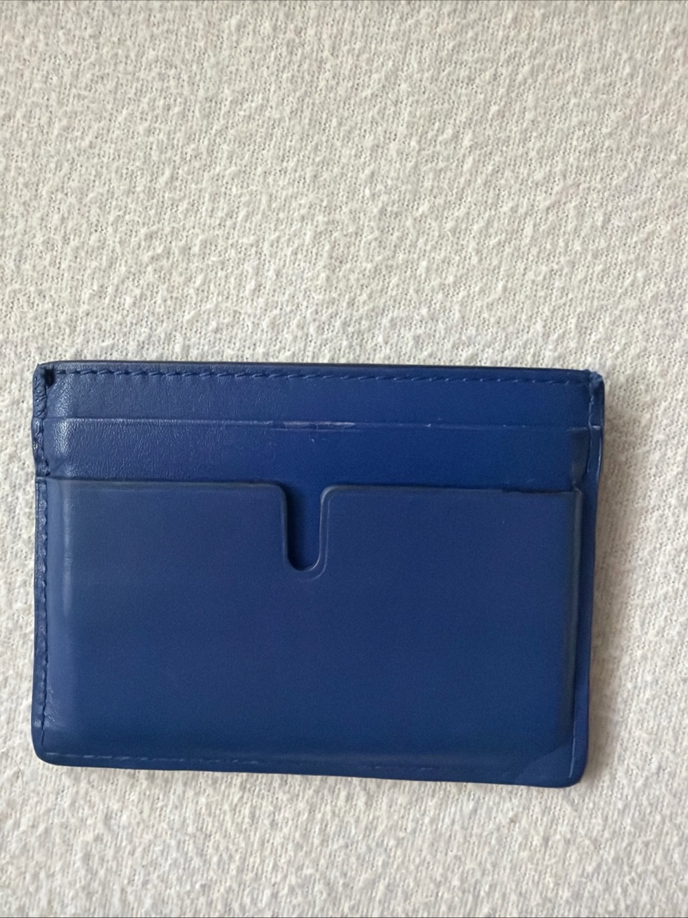 Burberry Blue Leather Card & Key Sleeve - Picture 2 of 3